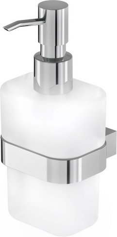 LENZ Seifenspender »AURA«, Chrom, Montageart: Kleben oder Bohren - silberfarben