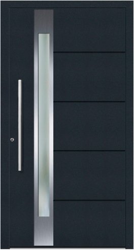 KNOCK Aluminium-Haustür »Terra Nova«, anthrazit - grau