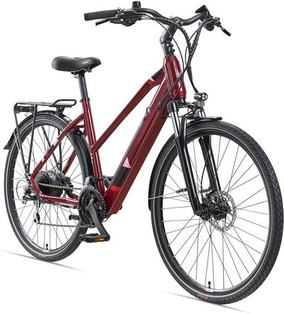TELEFUNKEN E-Bike 28 Zoll, RH: 50 cm, 24-Gang - rot