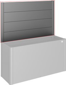 BIOHORT Sichtschutzelement »DaVinci«, ohne Acrylglas, Metall, HxL: 91 x 152 cm - grau