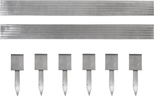 Mr. GARDENER Pflasterkante »Mr.GARDENER«, Länge: 100 cm, Aluminium - silberfarben