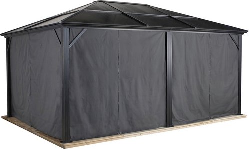 SOJAG Seitenteile »Meridien«, Breite: 485 cm, Polyester, dunkelgrau