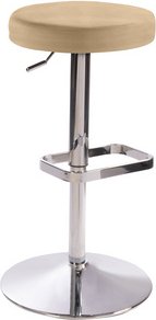 Mayer Sitzmöbel Barhocker »1200«, Breite: 44 cm, höhenverstellbar, Mikrofaser, beige