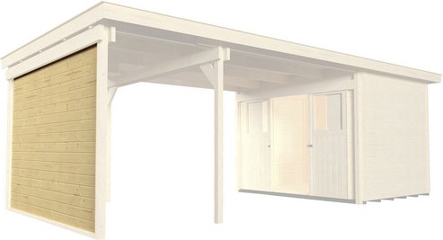 Thumbnail - WEKA Seitenwand, Holz, natur - beige