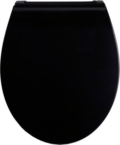 Sanilo WC-Sitz, BxL: 37,7 x 47 cm, Flat Schwarz