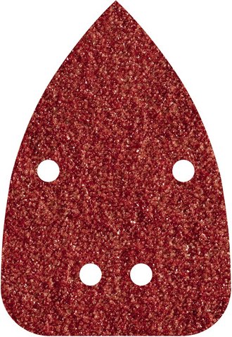 WOLFCRAFT Schleifblatt, Körnung: k120, Korund, rot