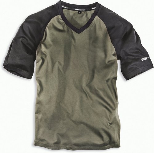 PUMA T-Shirt »CHAMP«, oliv, Baumwolle, Größe: XL - gruen