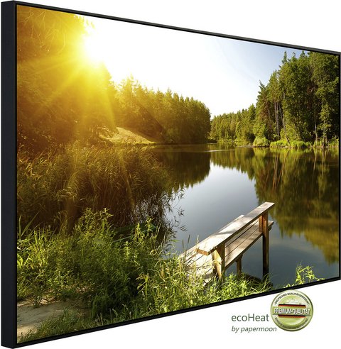 Thumbnail - papermoon Infrarotheizung »EcoHeat - Sommerwaldsee«, Matt-Effekt - bunt