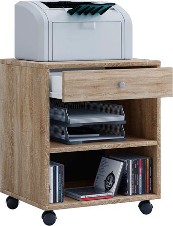 VCM Rollcontainer »Salda«, BxH: 45 x 54 cm, Holzwerkstoff - braun