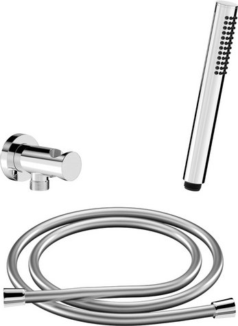 Chris Bergen Brausegarnitur-Set, chrom, Länge Brauseschlauch: 150 cm - silberfarben