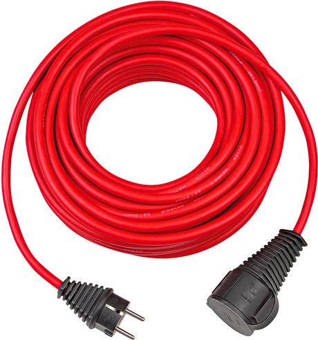 brennenstuhl® Verlängerungskabel, Kabellänge: 25 m - rot