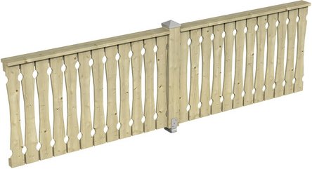 SKANHOLZ Brüstung, BxH: 78,5 x 96 cm, Holz, natur