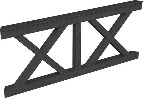 SKANHOLZ Brüstung, BxH: 78,5 x 84 cm, schiefergrau, Holz