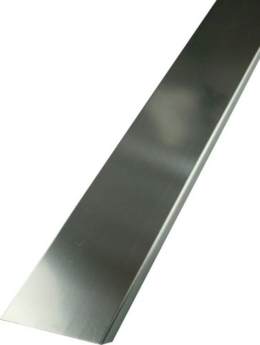 Fuchs Design Glassteinabschlussprofil, BxL: 10 x 250 cm, Edelstahl - silberfarben