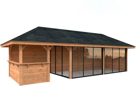 Thumbnail - PALMAKO Pavillon »Bianca Set 219 Slide«, BxHxT: 876 x 319 x 300 cm, Braun