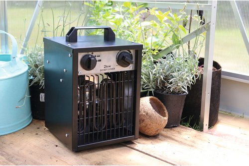 PERGART Gewächshausheizung »Cephei«, geeignet für Räume bis zu: 30 m3 - schwarz