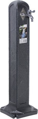 Wilk Wasserzapfsäule, HxBxT: 91 x 12 x 12 cm, in Steinoptik - grau