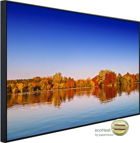 Thumbnail - papermoon Infrarotheizung »EcoHeat - Herbstsee«, Matt-Effekt - bunt