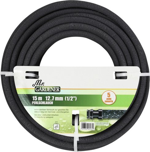 Mr. GARDENER Perlschlauch, Länge: 15 m - schwarz