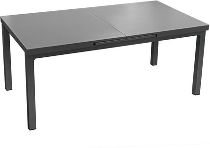 BELLAVISTA Ausziehtisch »Boston«, BxHxT: 180/240 x 100 x 100 cm - grau