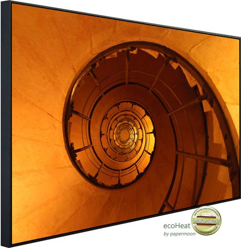 Thumbnail - papermoon Infrarotheizung »EcoHeat - Wendeltreppe«, Matt-Effekt - bunt