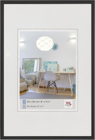 Walther Design Bilderrahmen »NEW LIFESTYLE«, BxL: 51,1 x 60,9 cm, Schwarz, Kunststoff