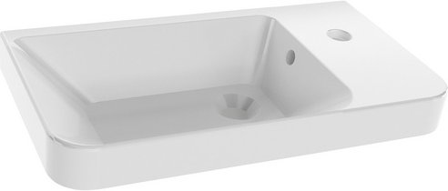 FACKELMANN Waschbecken »Milano«, BxHxT: 55,5x15,5x30 cm - weiss