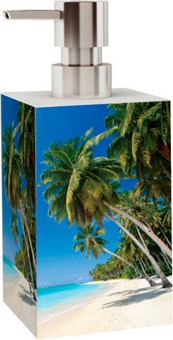 Sanilo Seifenspender »Karibik«, 165 mm - 70 mm, Blau, Rechteckig