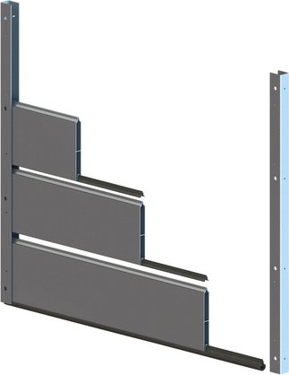 MaSys Hochwasser-Set »Standard«, HxB: 100 x 120 cm - silberfarben