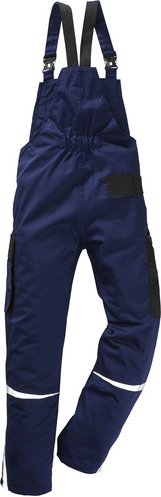 safety and more Latzhose »EXTREME«, marineblau/schwarz, Polyester/Baumwolle, Gr. XXL
