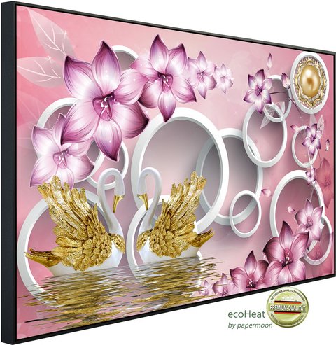 Thumbnail - papermoon Infrarotheizung »EcoHeat - Muster mit Blumen«, Matt-Effekt - bunt