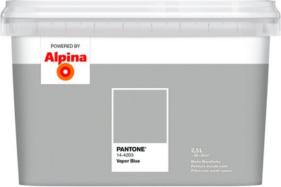 ALPINA Wandfarbe »PANTONE«, Vapor Blue, matt, 2,5 l - blau