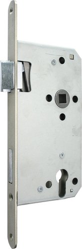 ALPERTEC Einsteckschloss, aus Metall, 20 mm Breite, silberfarben