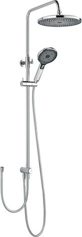 SCHÖNER WOHNEN KOLLEKTION Duschsystem »Biella«, BxHxL: 35 x 118 x 26 cm, Metall, chrom - silberfarben