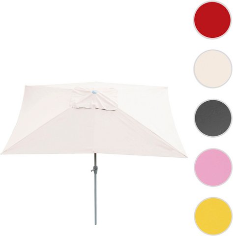 MVG Sonnenschirm »MVG-N23«, 192 x 295 cm, neigbar - weiss