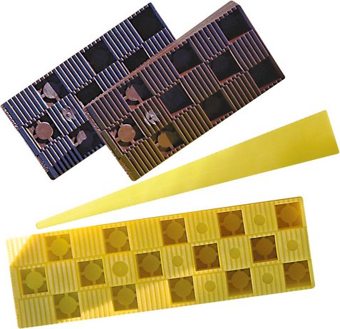 RORO Keile, 8 Stück, Kunststoff - bunt