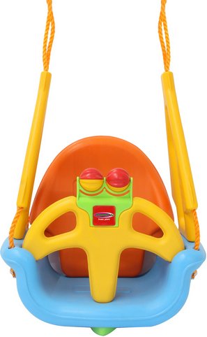 JAMARA Schaukel »Grow with me«, mit Sicherheitsbügel, verstellbar, ab 12 Monaten - orange | blau