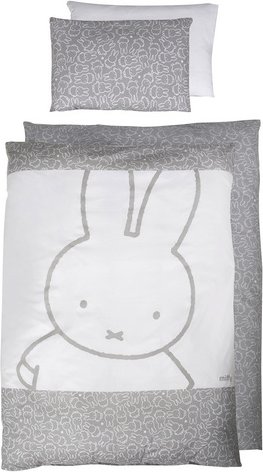 Thumbnail - roba Kinderbettgarnitur »Miffy«, Baumwolle, weiß - weiss