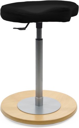 Mayer Sitzmöbel Hocker »1168«, Breite: 42 cm, höhenverstellbar, Polyester, schwarz