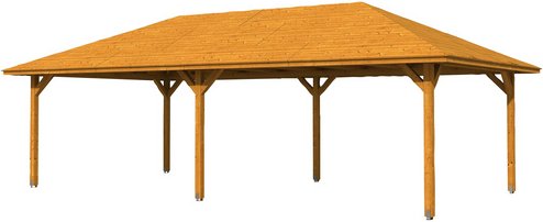 SKANHOLZ Pavillon »Orleans 3«, Zeltdach, viereckig, BxHxT: 504 x 344 x 916 cm - beige