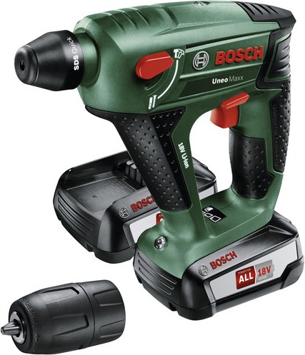 BOSCH HOME & GARDEN Akku-Bohrhammer »Uneo Maxx«, 18 V, inkl. Akku - gruen