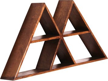 SIT Wandregal, BxT: 70 x 10 cm, natur - braun