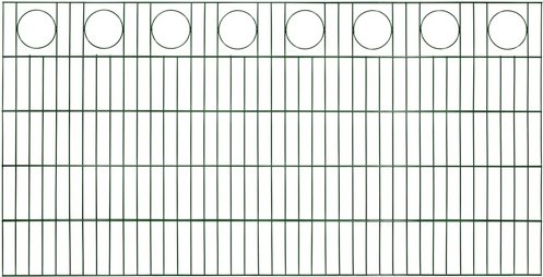 FLORAWORLD Dekorzaun-Matte, HxLxT: 100 x 200 x 1,7 cm, Stahl, grün - gruen
