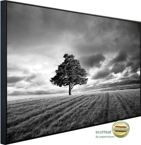 Thumbnail - papermoon Infrarotheizung »EcoHeat - Landschaft schwarz + weiss«, Matt-Effekt - bunt