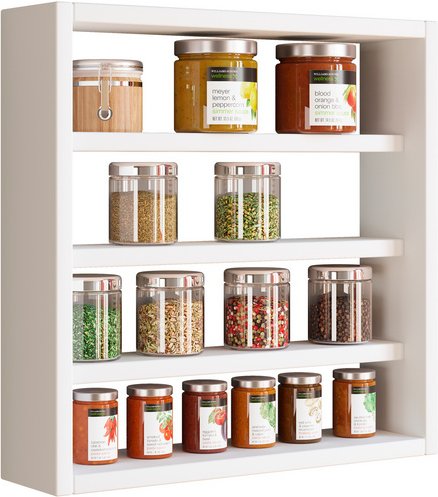 VCM Küchenregal »Esaldi«, BxHxT: 40 x 40 x 10 cm - weiss