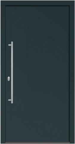 RORO Haustür »R350«, BxH: 100 x 200 cm, Aluminium/Kunststoff - grau