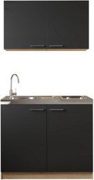 Thumbnail - RESPEKTA Pantry-Küche »Merle«, BxHxT: 100 x 200 x 200 cm, schwarz