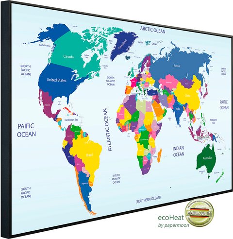 papermoon Infrarotheizung »EcoHeat - Kinder reisen«, Matt-Effekt - bunt
