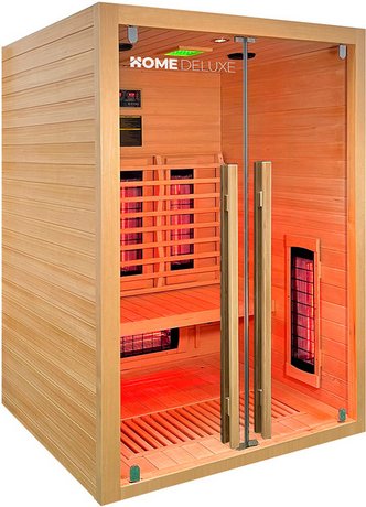 Thumbnail - HOME DELUXE Infrarotkabine »SONORA M«, BxHxT: 135 x 190 x 105 cm, Hemlock-Tannenholz - beige