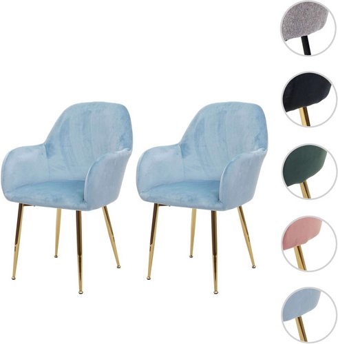 MVG Esszimmerstuhl »MVG-F18«, 2er-Set - gruen